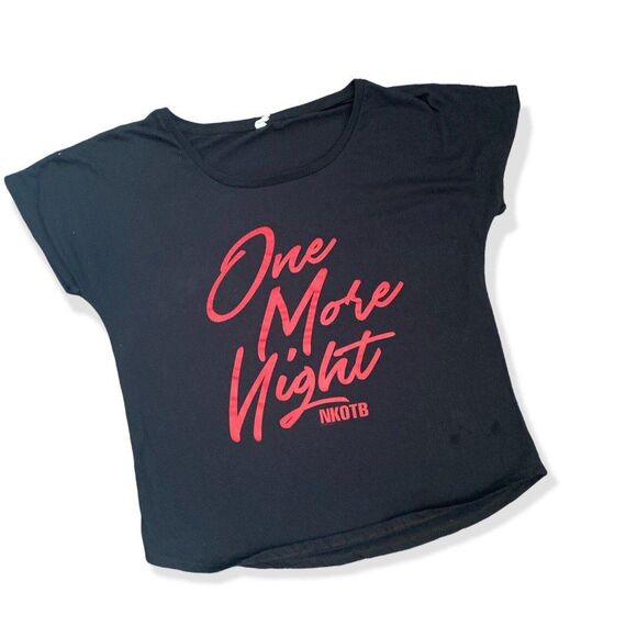 NKOTB New Kids on the Block One More Night Tshirt - Black Size Small - Picture 1 of 7